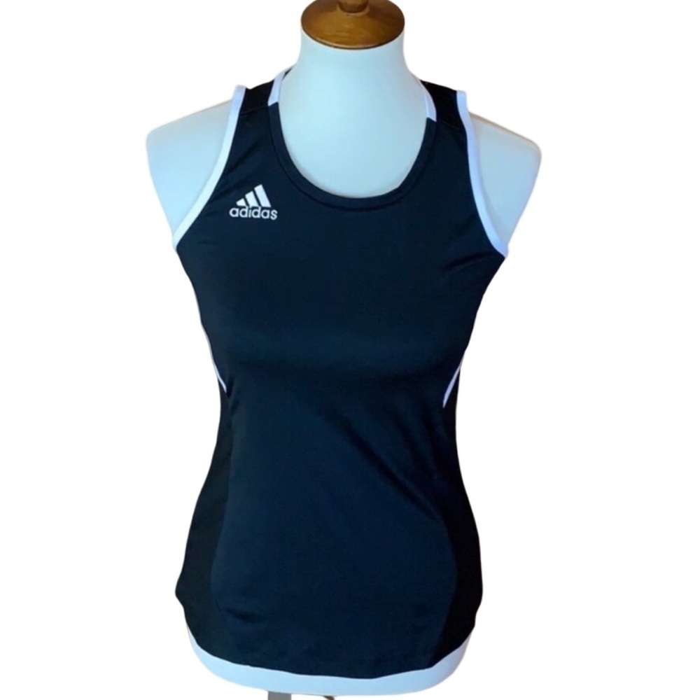 Adidas Climalite black & white utility tank Size Small